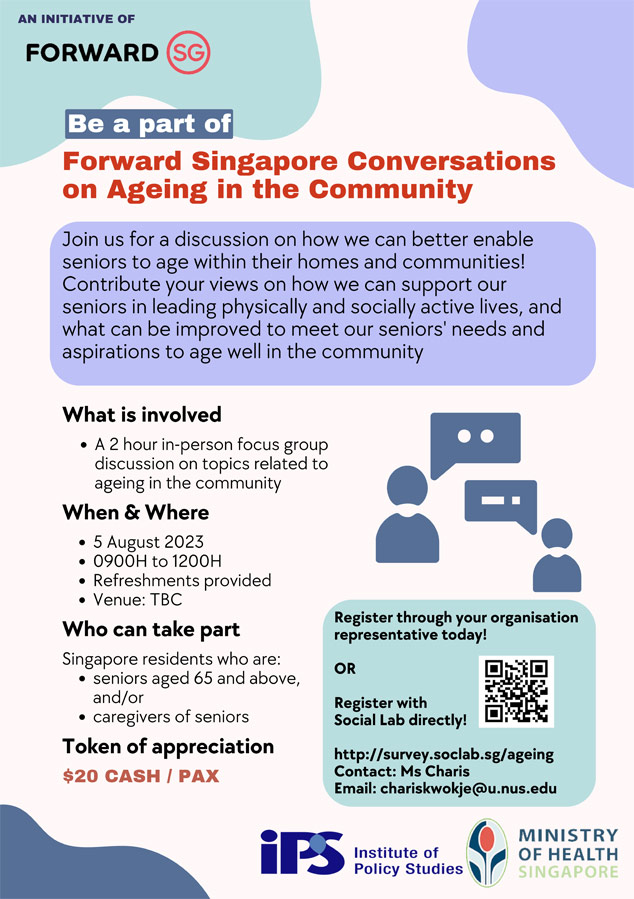 Forward SG Conversations, Ageing in Community event details