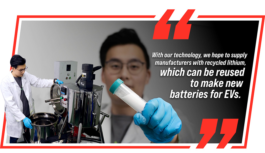 Bryan sharing what he hopes to achieve with his technology