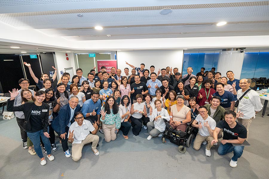 The participants at the Forward Singapore engagement concluded their discussions with a group shot.