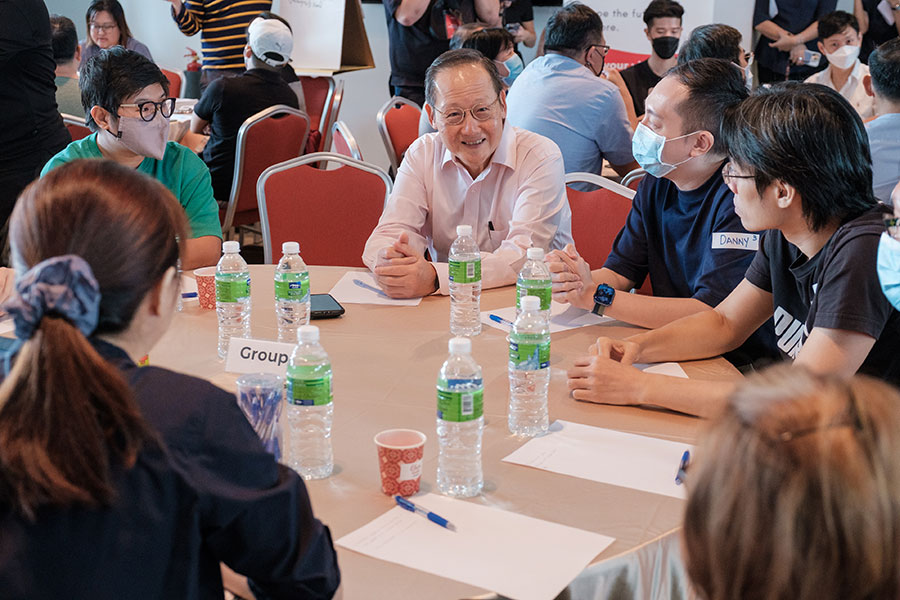 Minister Tan See Leng exchanging views with participants. Credit: MOM