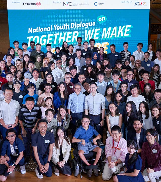 Minister Edwin Tong  joined over 90 youths between 15-35 years old, to discuss youth’s role in shaping Singapore’s future on issues they care about.