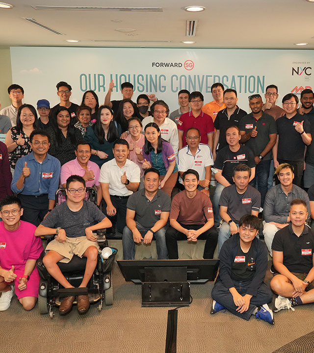 Group photo at the Forward SG Our Housing Conversation
