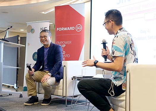 Minister Edwin Tong at the launch of public engagements under the Unite pillar