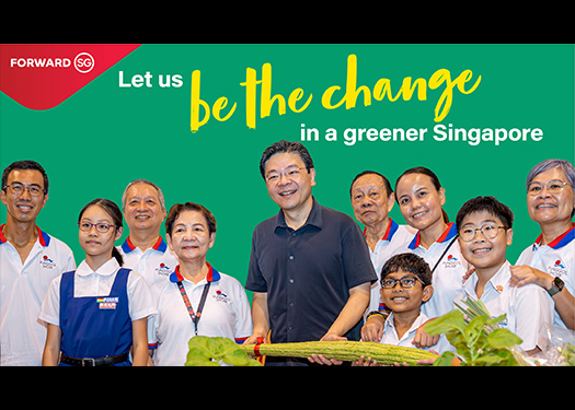 DPM Wong shared his thoughts on how everyone has a role to play in building a greener Singapore