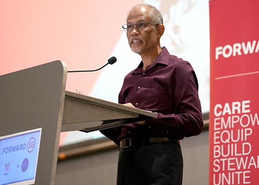 Minister Masagos Zulkifli speaking at the 5th SG Cares Community Network Session